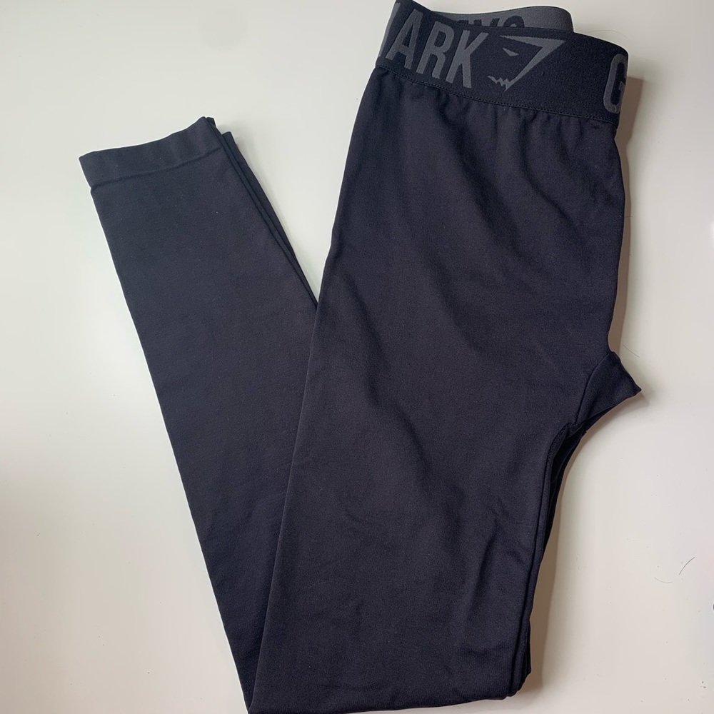 Black and Grey Gymshark Leggings